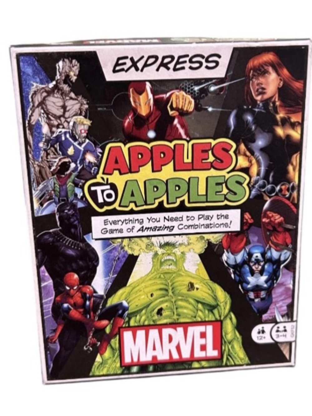 Marvel Comics Edition Apples to Apples Express Card Game Super Heroes Ages 12+